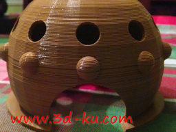 3D打印模型圆形的仓鼠公寓的图片