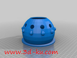 3D打印模型圆形的仓鼠公寓的图片