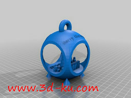 3D打印模型雪球场景挂饰的图片