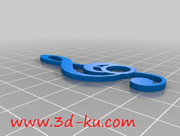 3D打印模型音乐符号的图片