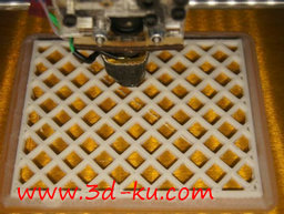 3D打印模型斜格子方框的图片