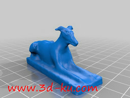 3D打印模型雕塑青铜狗的图片