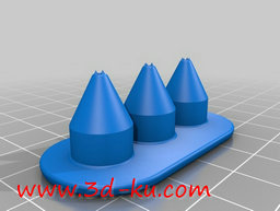 3D打印模型带尖钉的鞋底的图片