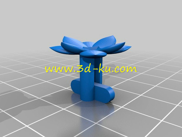 精致漂亮的莲花纽扣模型的图片3