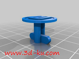 3D打印模型精致漂亮的莲花纽扣的图片