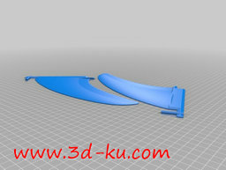 3D打印模型黄色的冲浪鳍的图片