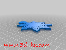 3D打印模型蜘蛛网状式的雪花的图片