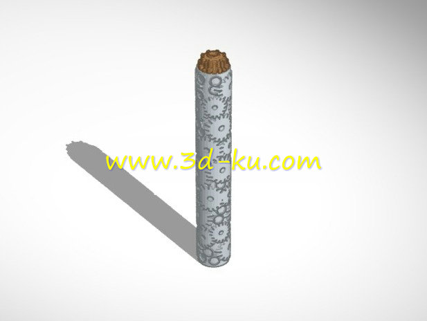齿轮轴样式的钢笔模型的图片1