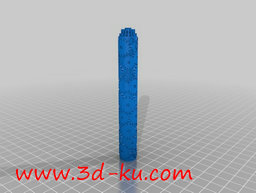 3D打印模型齿轮轴样式的钢笔的图片