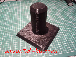 3D打印模型纸巾卷轴架的图片