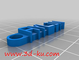 3D打印模型艾琳钥匙扣的图片