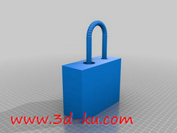 3D打印模型爱心桥上的锁的图片