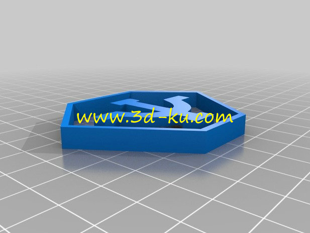 船锚造型的徽章模型的图片3