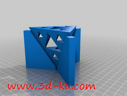 3D打印模型三棱锥基座的图片