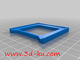 3D打印模型方框警示牌的图片