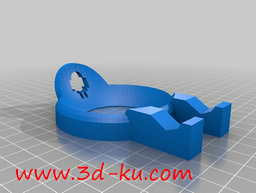 3D打印模型手机半圆充电摇篮的图片