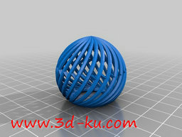 3D打印模型球形的篮子的图片