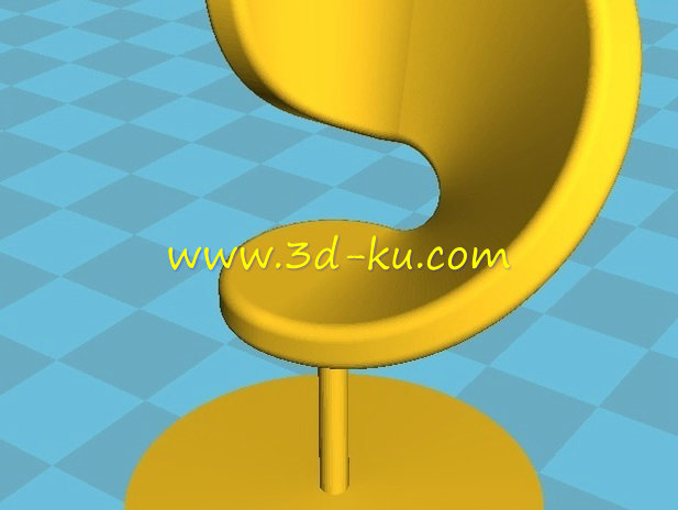 C型半靠椅子模型的图片1