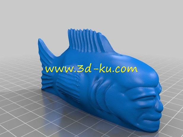 长着人脸的固珀鱼模型的图片1