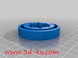3D打印模型清洗绘画笔的刷架的图片