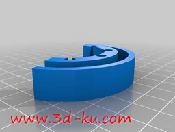 3D打印模型清洗绘画笔的刷架的图片