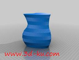3D打印模型心形外观的花瓶的图片