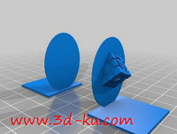 3D打印模型被圆片分割的魔方的图片