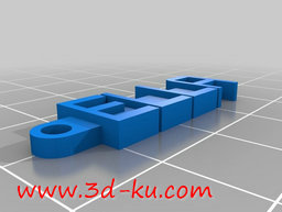 3D打印模型艾拉钥匙链的图片