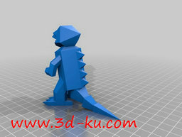 3D打印模型像素恐龙的图片