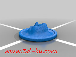 3D打印模型布拉特人脸硬币的图片
