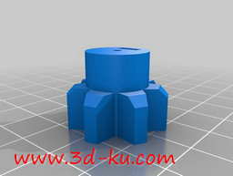 3D打印模型手动洗牌的机器的图片