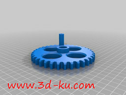 3D打印模型手动洗牌的机器的图片