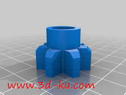 3D打印模型手动洗牌的机器的图片