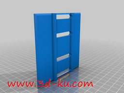 3D打印模型手动洗牌的机器的图片