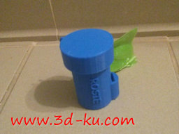 3D打印模型塑料袋卷架的图片