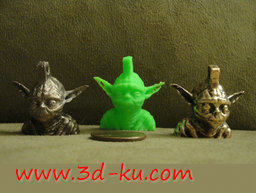3D打印模型尤达吊坠的图片