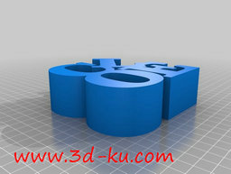 3D打印模型cloe字母的图片