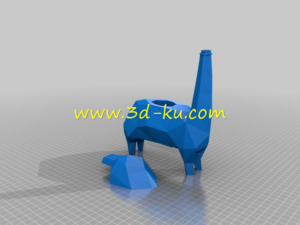 长颈鹿笔筒模型的图片2