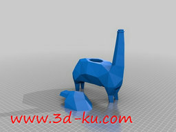 3D打印模型长颈鹿笔筒的图片