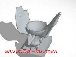 3D打印模型压在飞龙背上的碗的图片