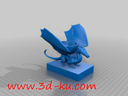 3D打印模型压在飞龙背上的碗的图片