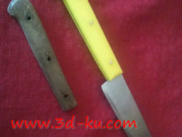 3D打印模型可更换的水果刀柄的图片