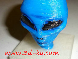 3D打印模型蓝色外星人的图片