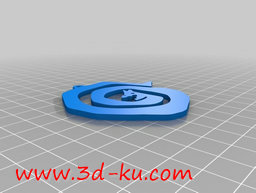 3D打印模型盘起来的龙蛇的图片