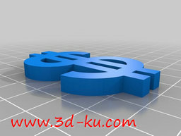 3D打印模型美元符号的图片