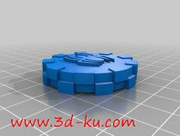 3D打印模型蜘蛛图案跳棋的图片