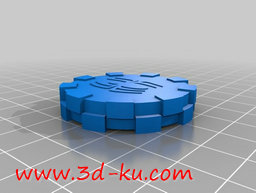 3D打印模型蜘蛛图案跳棋的图片
