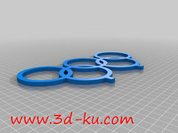 3D打印模型里约奥运标志的图片