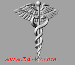 3D打印模型墨丘利的节杖caduceus的图片