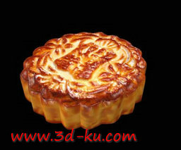 3D打印模型中秋节月饼的图片